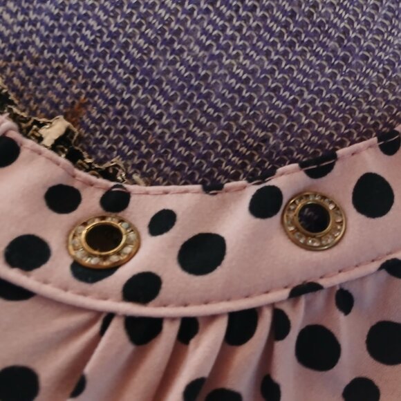 NY Collection Top Shirt Women's Pink & Black spotted Size PXL - Picture 13 of 14